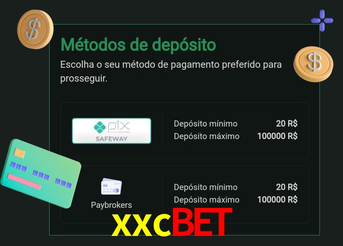 O cassino xxcbet oferece uma grande variedade de métodos de pagamento